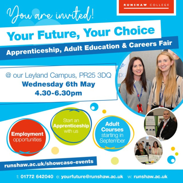 runshaw-college-adult-education-apprenticeships-and-jobs-fair-with-over-40-local-employers
