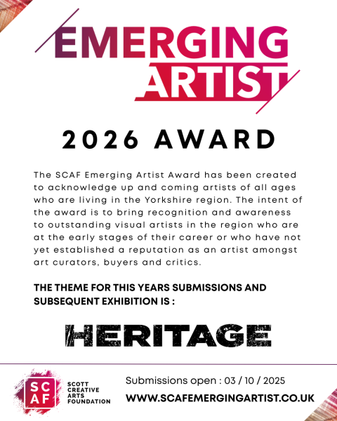 scaf-emerging-artist-award-2026-launches-today
